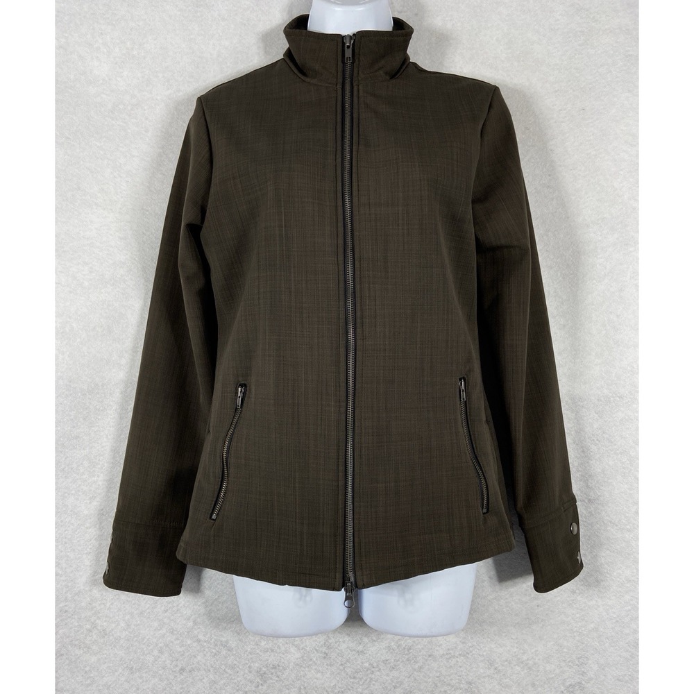 Fits Equestrian Jacket Women's Small Brown Horse Riding Full Zip Fleece Lining